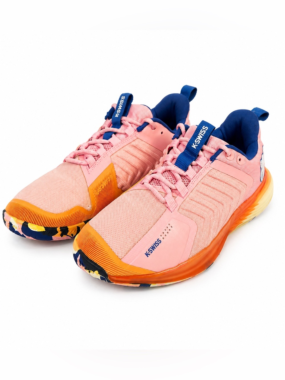 K-Swiss Ultrashot 3 Women's Peach/Starlight/Blue 96988-681 Sz 9 Athletic Sneaker